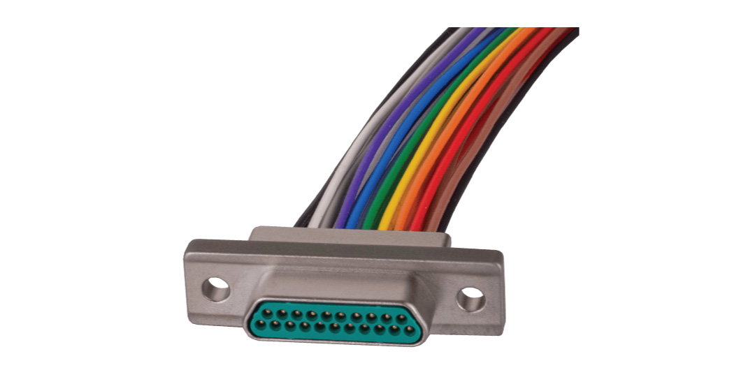 Figure 1: MIL-DTL-83513 Micro-D Connector Socket Example (note: plug uses twist pins, which are housed in protective wells due to reverse gender design)