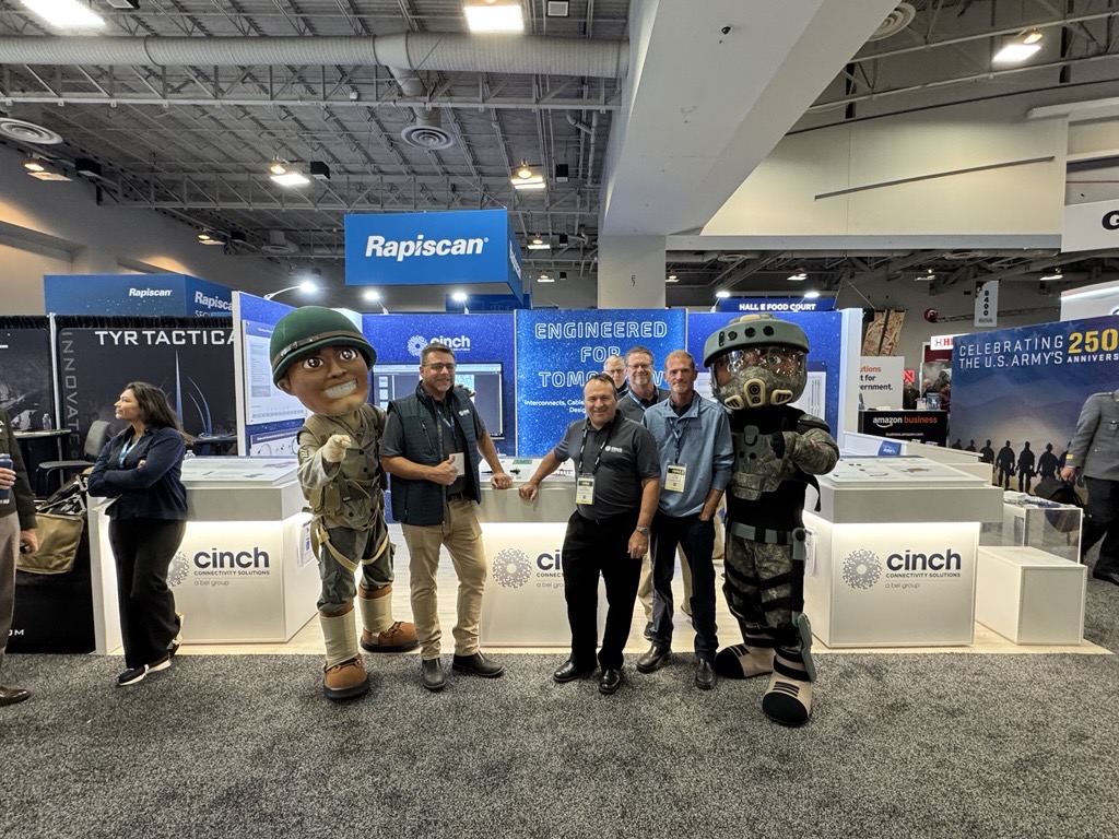 Cinch team at an event booth