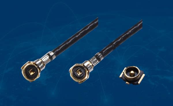XMC Ultra‑Miniature 6 GHz & 9 GHz family products on a dark blue textured background